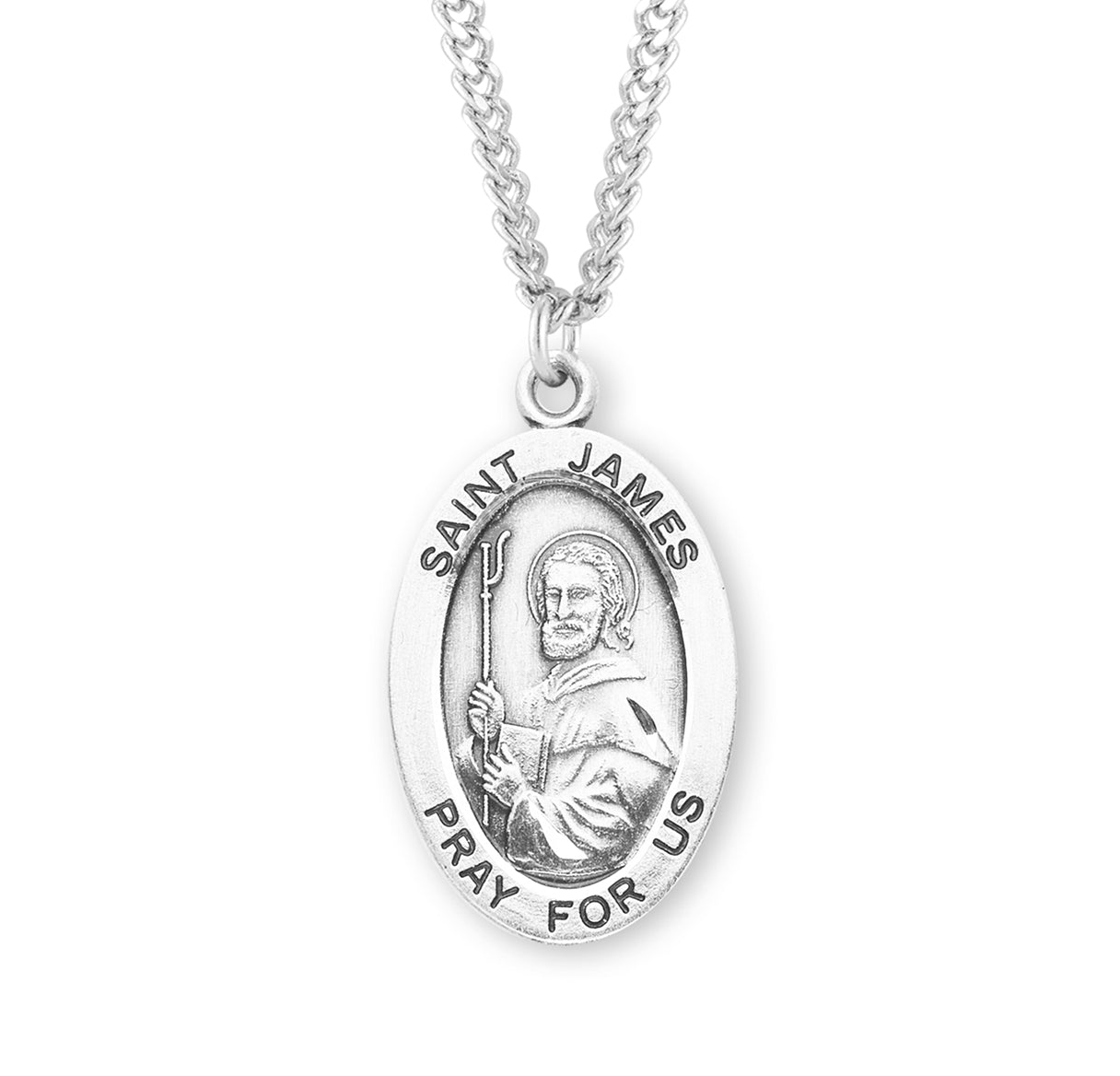 St. James Sterling Silver Medal Necklace