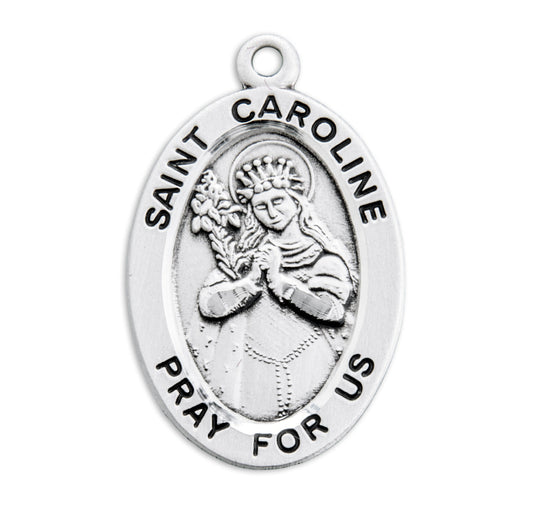 St. Caroline Medal Front