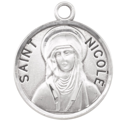 St. Nicole Medal Front