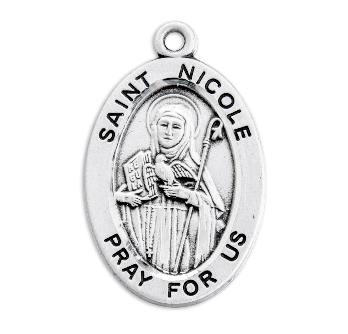 St. Nicole Medal Front