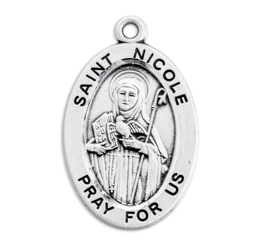 St. Nicole Medal Front