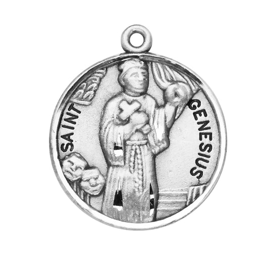 St. Genesius Medal Front