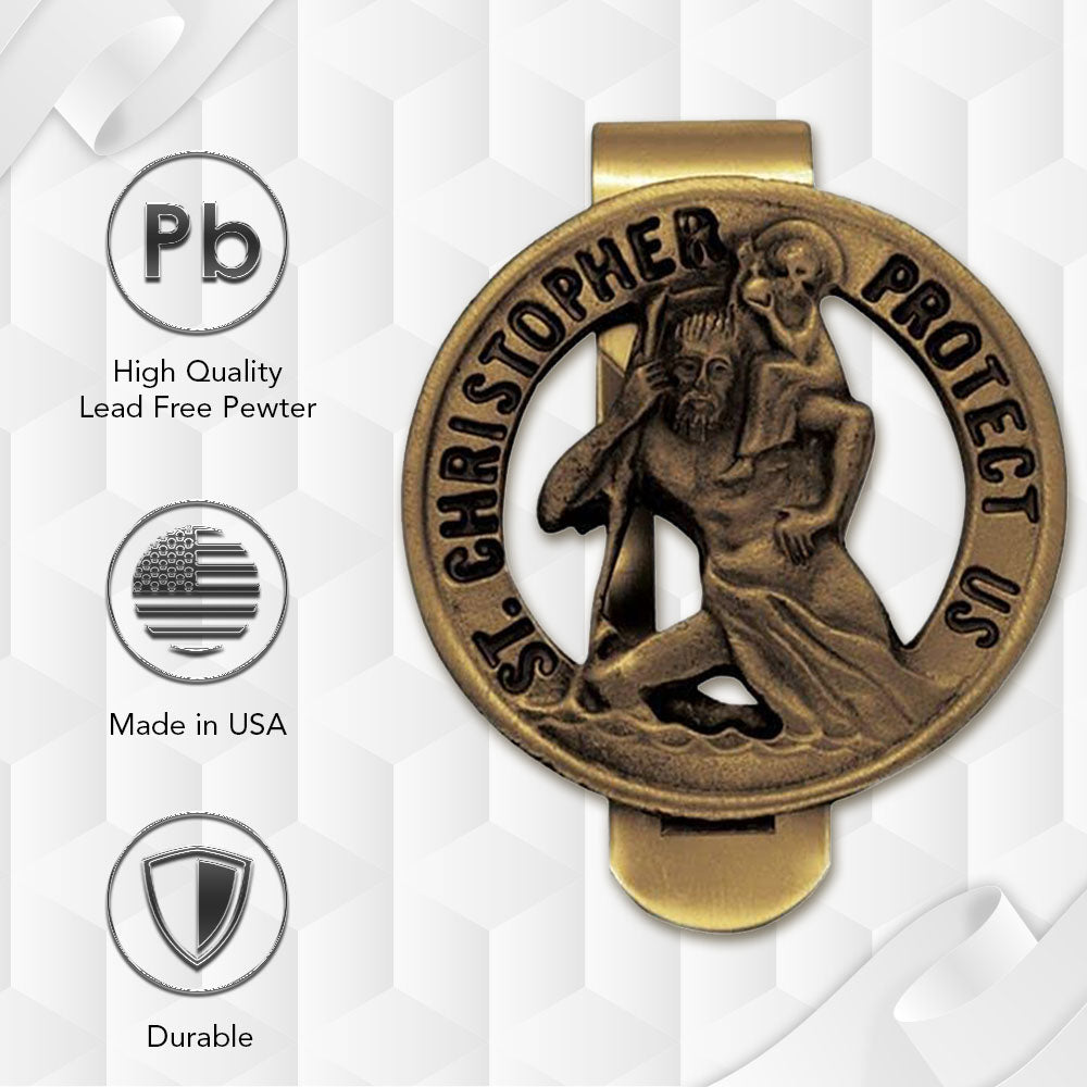 Extel Pewter Never Drive Faster Than Your Guardian Angel Clip